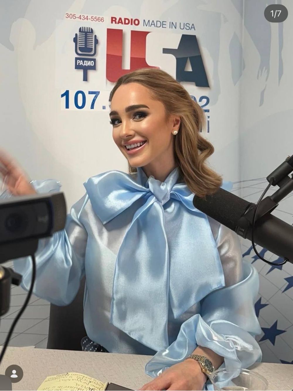 LIGHT BLUE ELÁGIA CHIFFON BLOUSE